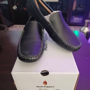 NWT HUSH PUPPIES MONACO LEATHER SLIP-ON SHOES 9.5
